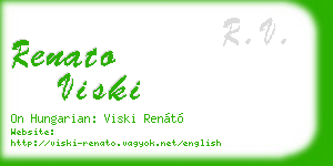 renato viski business card
