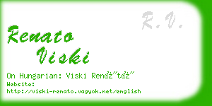 renato viski business card